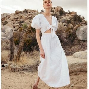 Cleobella Leanna Organic Cotton Dress In White